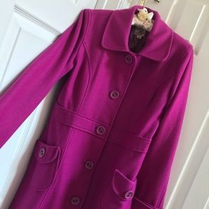 Gorgeous Fuschia Pea Coat